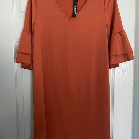 NWT women’s rust orange dress size Small - Picture 2 of 4